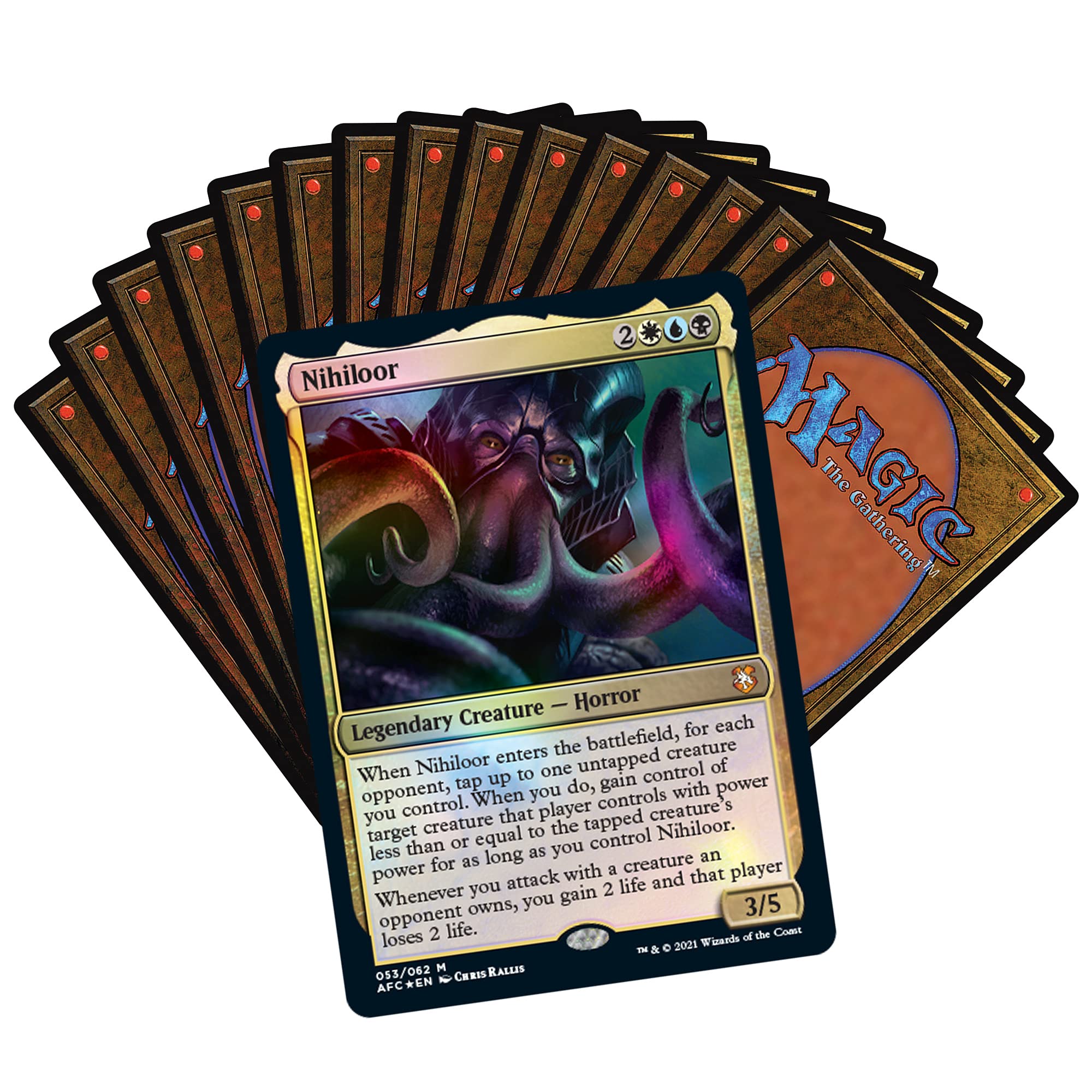 Magic: The Gathering Adventures in The Forgotten Realms Commander Deck – Dungeons of Death (White-Blue-Black) - Image 4