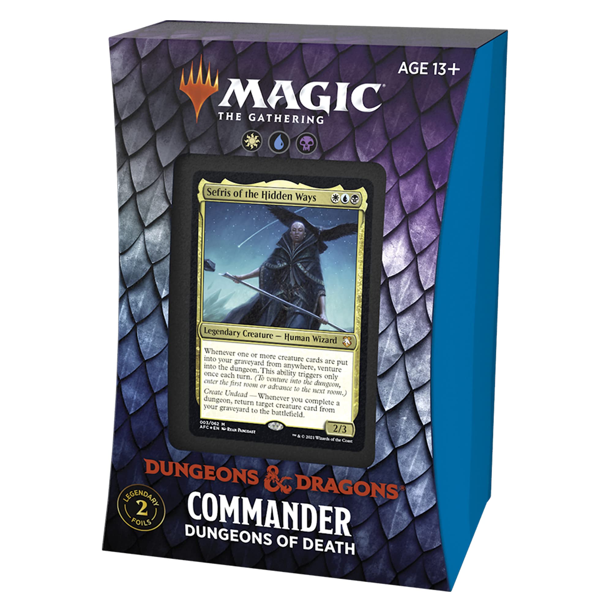 Magic: The Gathering Adventures in The Forgotten Realms Commander Deck – Dungeons of Death (White-Blue-Black) - Image 7