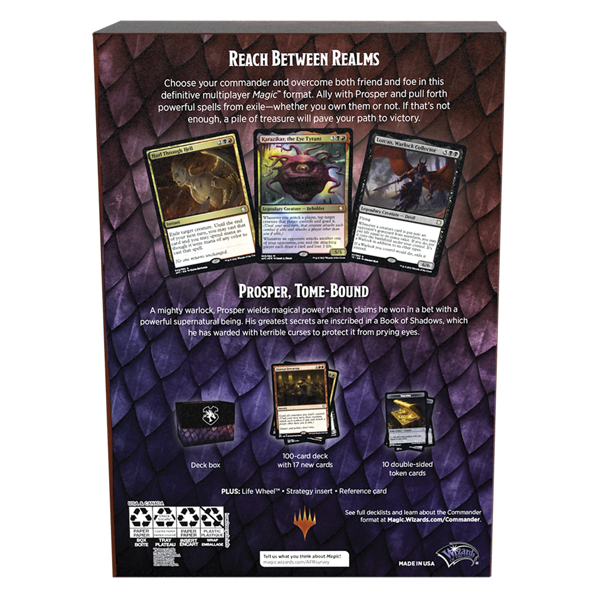 Magic: The Gathering Adventures in The Forgotten Realms Commander Deck – Planar Portal (Red-Black) - Image 6
