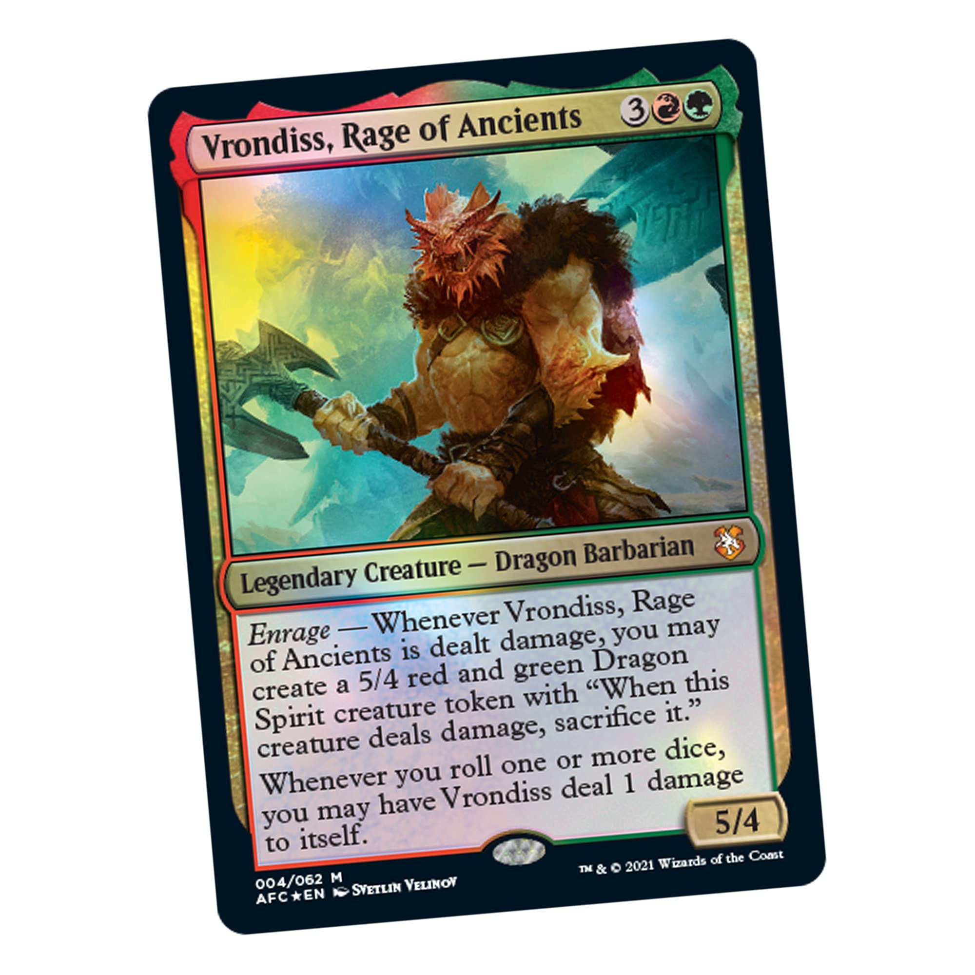 Magic: The Gathering Adventures in The Forgotten Realms Commander Deck – Draconic Rage (Red-Green) - Image 3