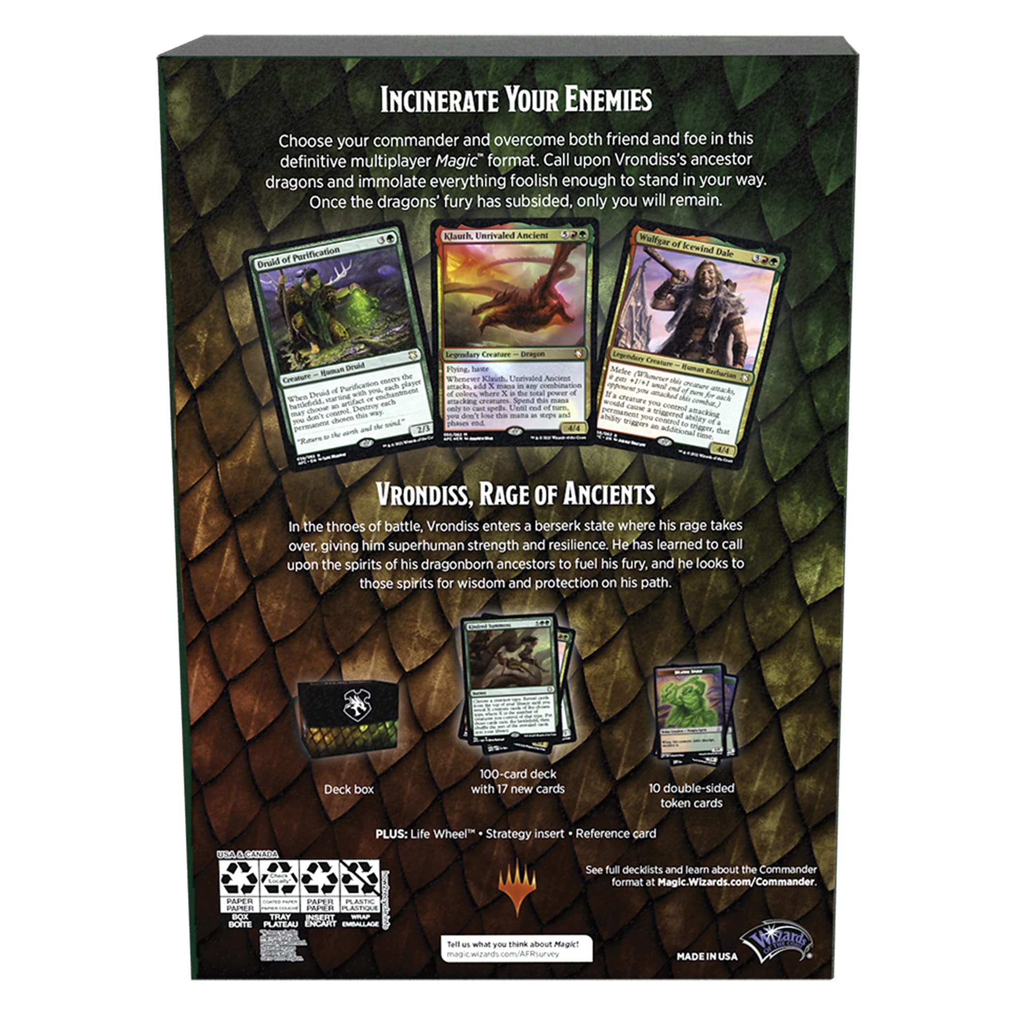 Magic: The Gathering Adventures in The Forgotten Realms Commander Deck – Draconic Rage (Red-Green) - Image 6