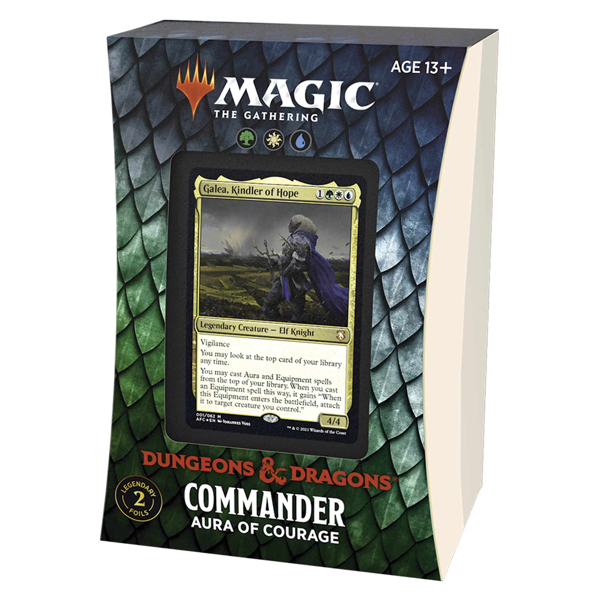 Magic: The Gathering Adventures in The Forgotten Realms Commander Deck – Aura of Courage (Green-White-Blue) - Image 7
