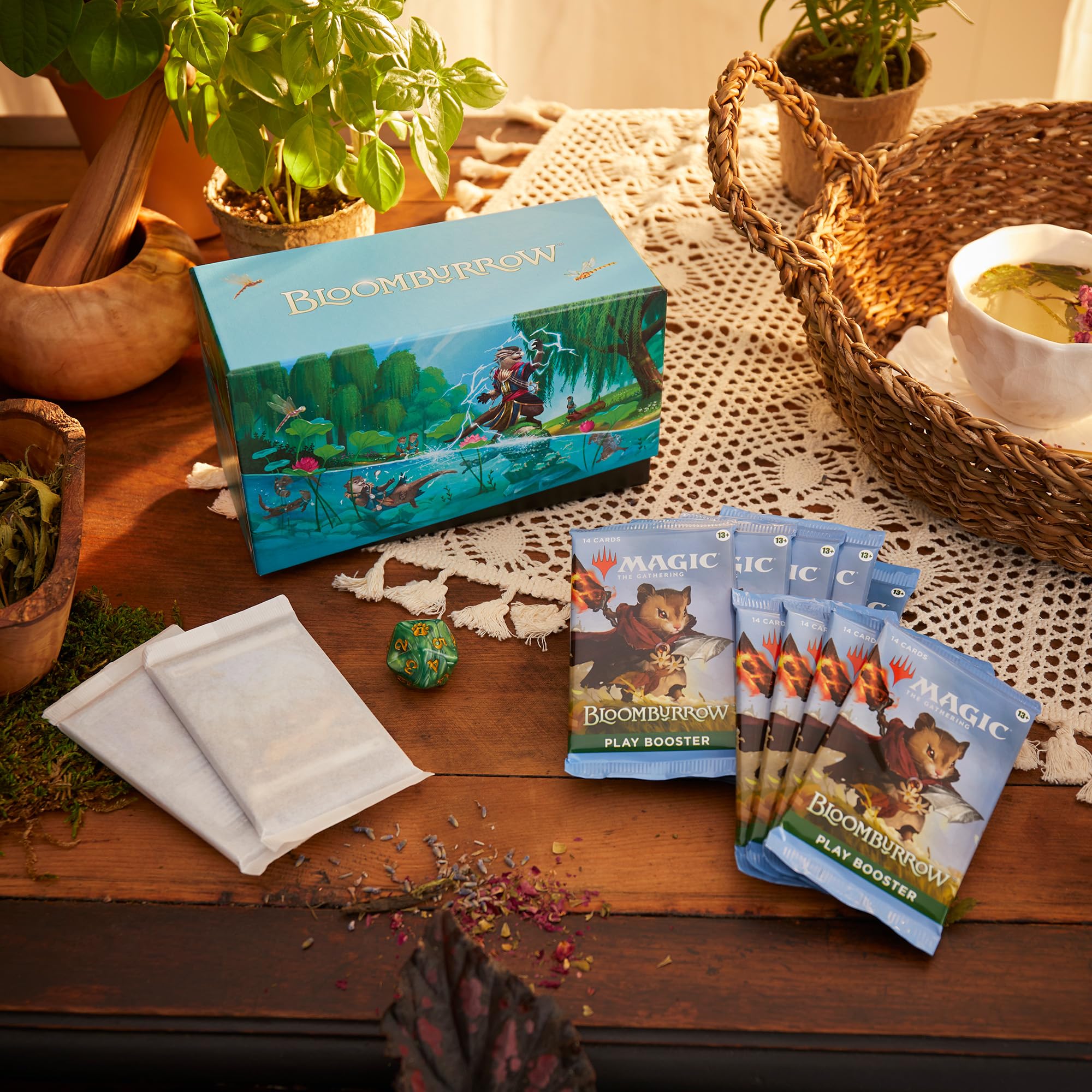 Magic: The Gathering Bloomburrow Bundle - 9 Play Boosters, 30 Land Cards + Exclusive Accessories - Image 3