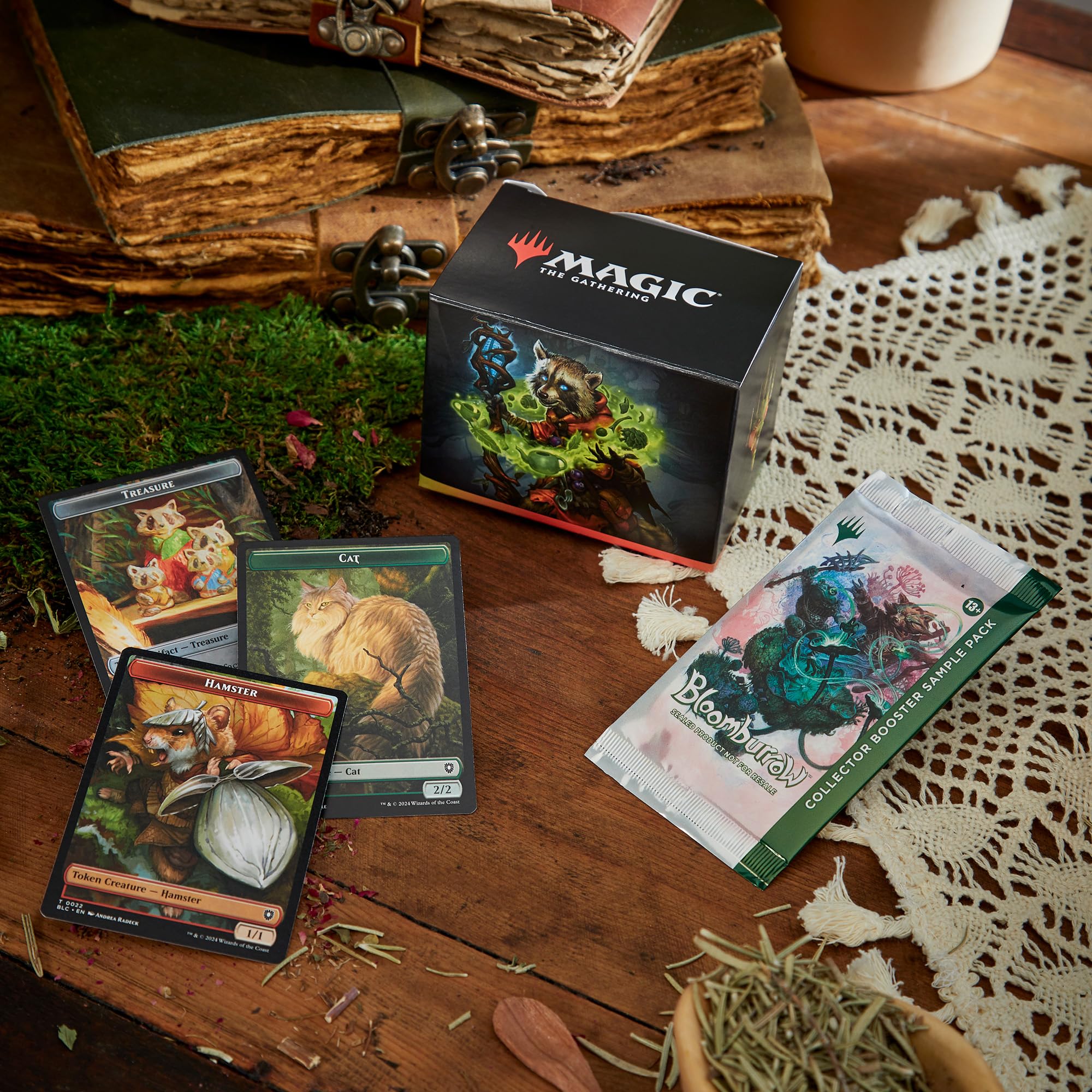 Magic: The Gathering Bloomburrow Commander Deck - Animated Army (100-Card Deck, 2-Card Collector Booster Sample Pack + Accessories) - Image 6