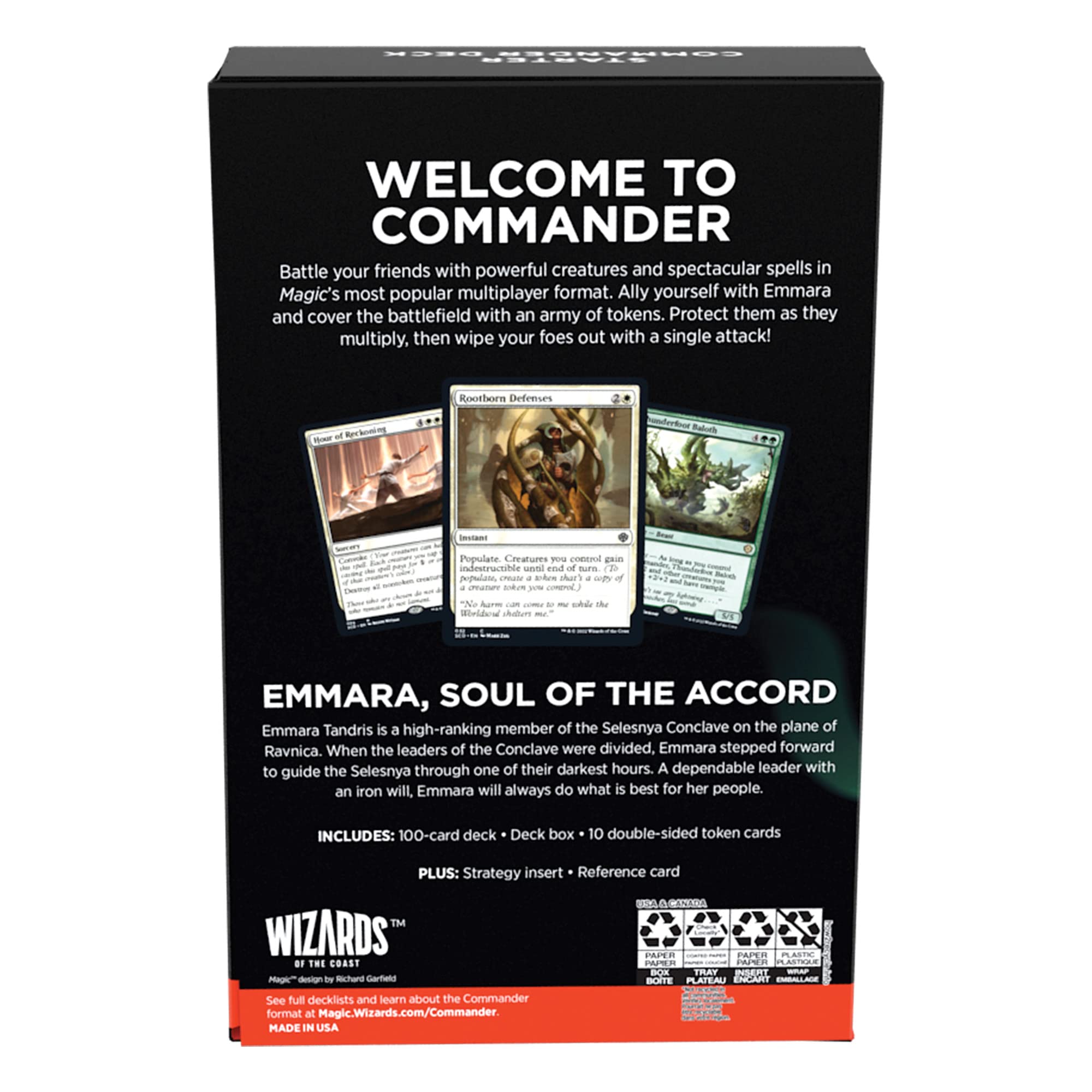 Magic: The Gathering Starter Commander Deck - Token Triumph (Green-White) | Ready-to-Play Deck for Beginners and Fans | Ages 13+ | Collectible Card Games - Image 4
