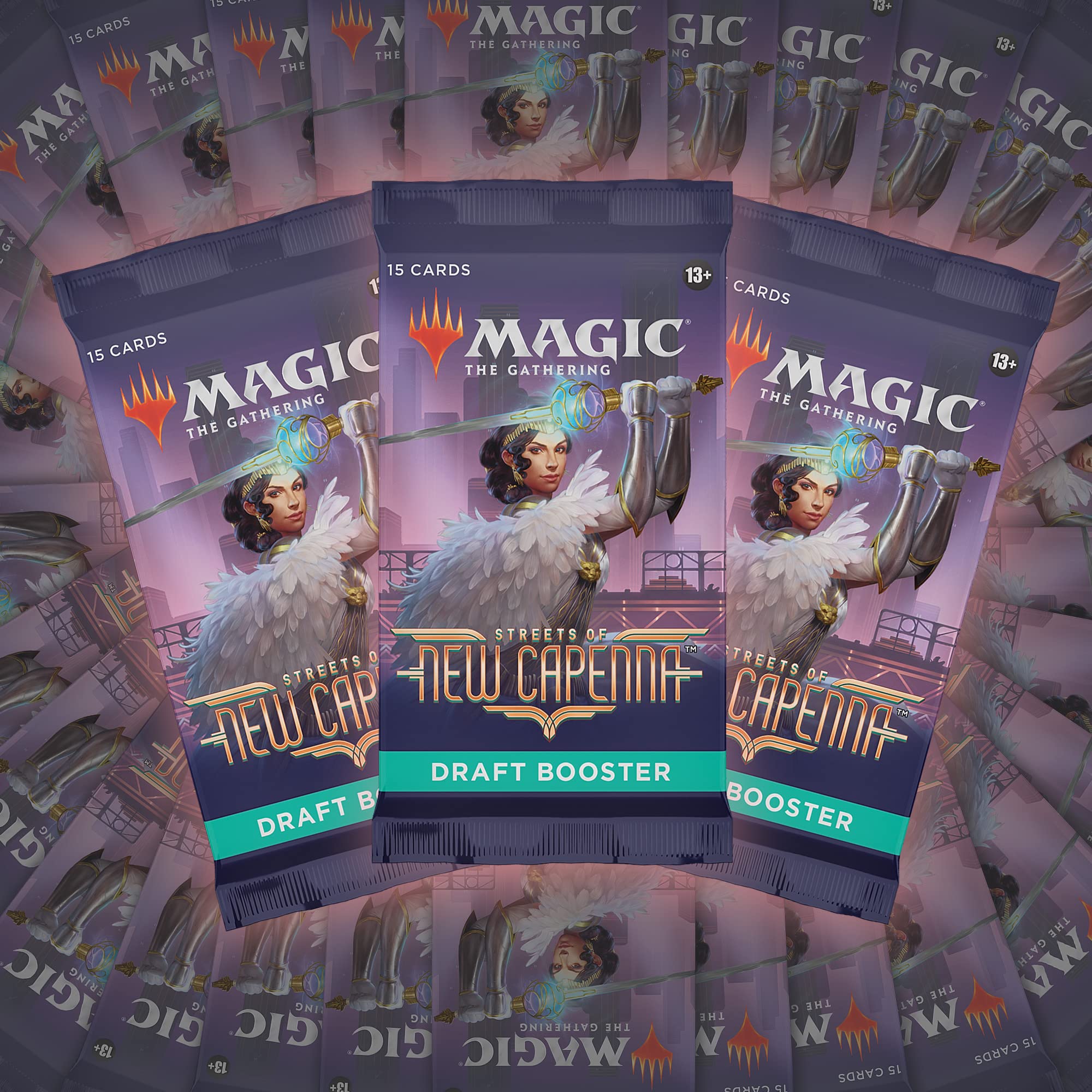 Magic: The Gathering Streets of New Capenna Draft Booster Box | 36 Packs + 1 Box Topper (541 Magic Cards) - Image 3