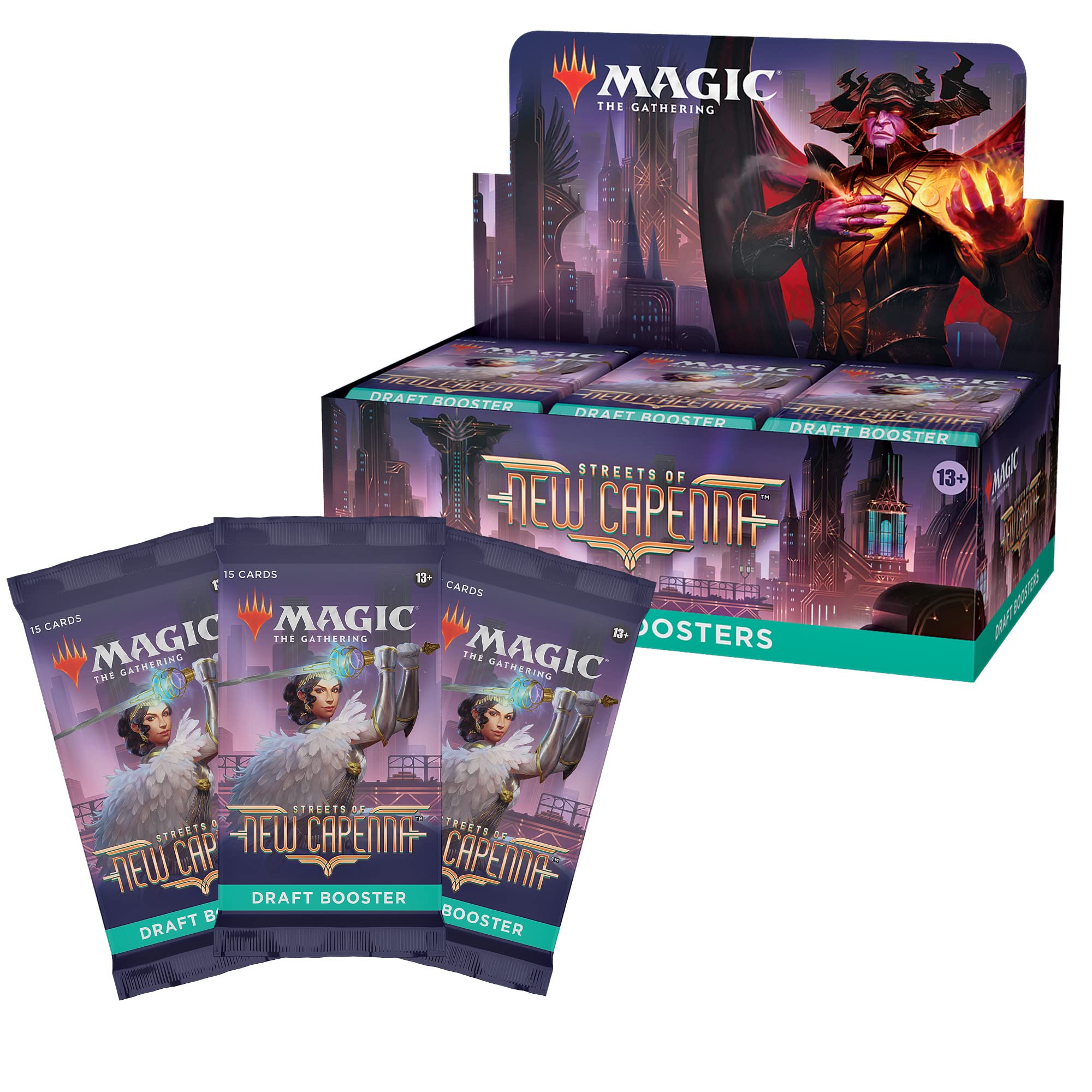 Magic: The Gathering Streets of New Capenna Draft Booster Box | 36 Packs + 1 Box Topper (541 Magic Cards) - Image 7