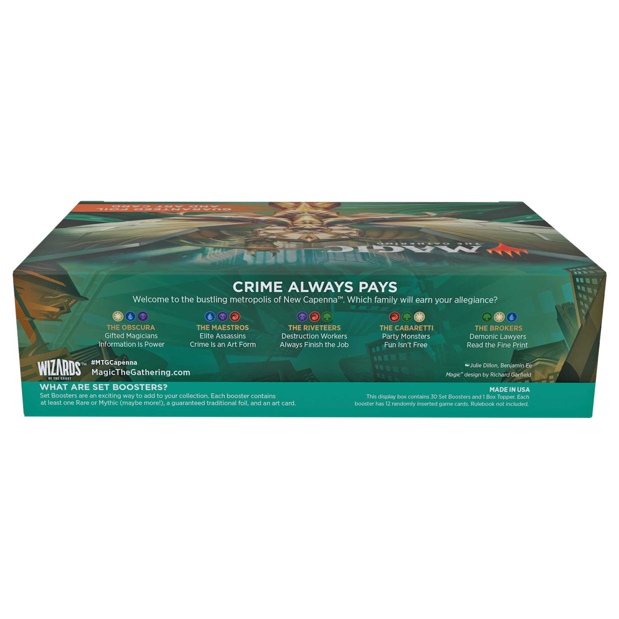 Magic: The Gathering Streets of New Capenna Set Booster Box | 30 Packs + 1 Box Topper (361 Magic Cards) - Image 6