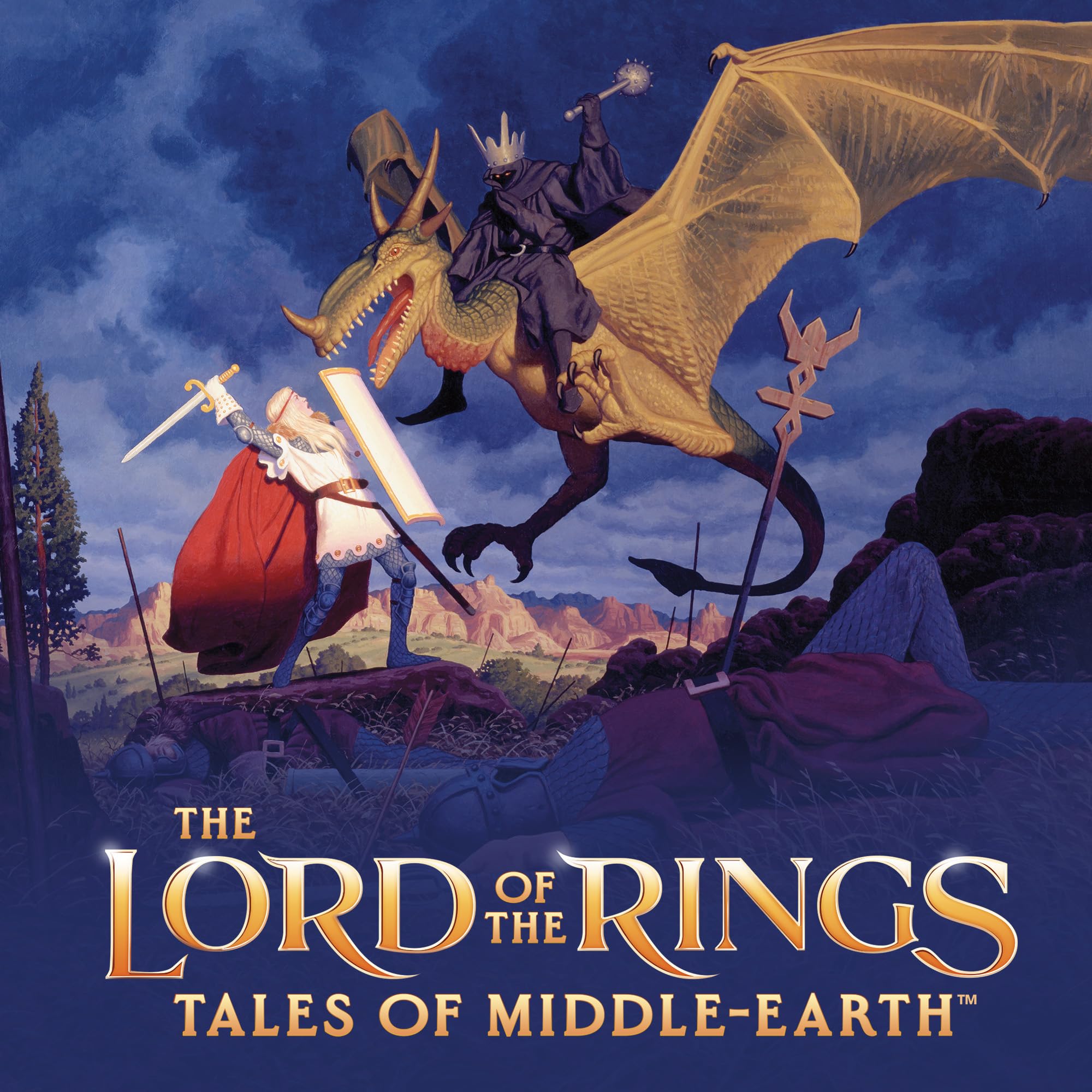 Magic: The Gathering The Lord of The Rings: Tales of Middle-Earth Scene Box - Gandalf in Pelennor Fields (6 Scene Cards, 6 Art Cards, 3 Set Boosters + Display Easel) - Image 7