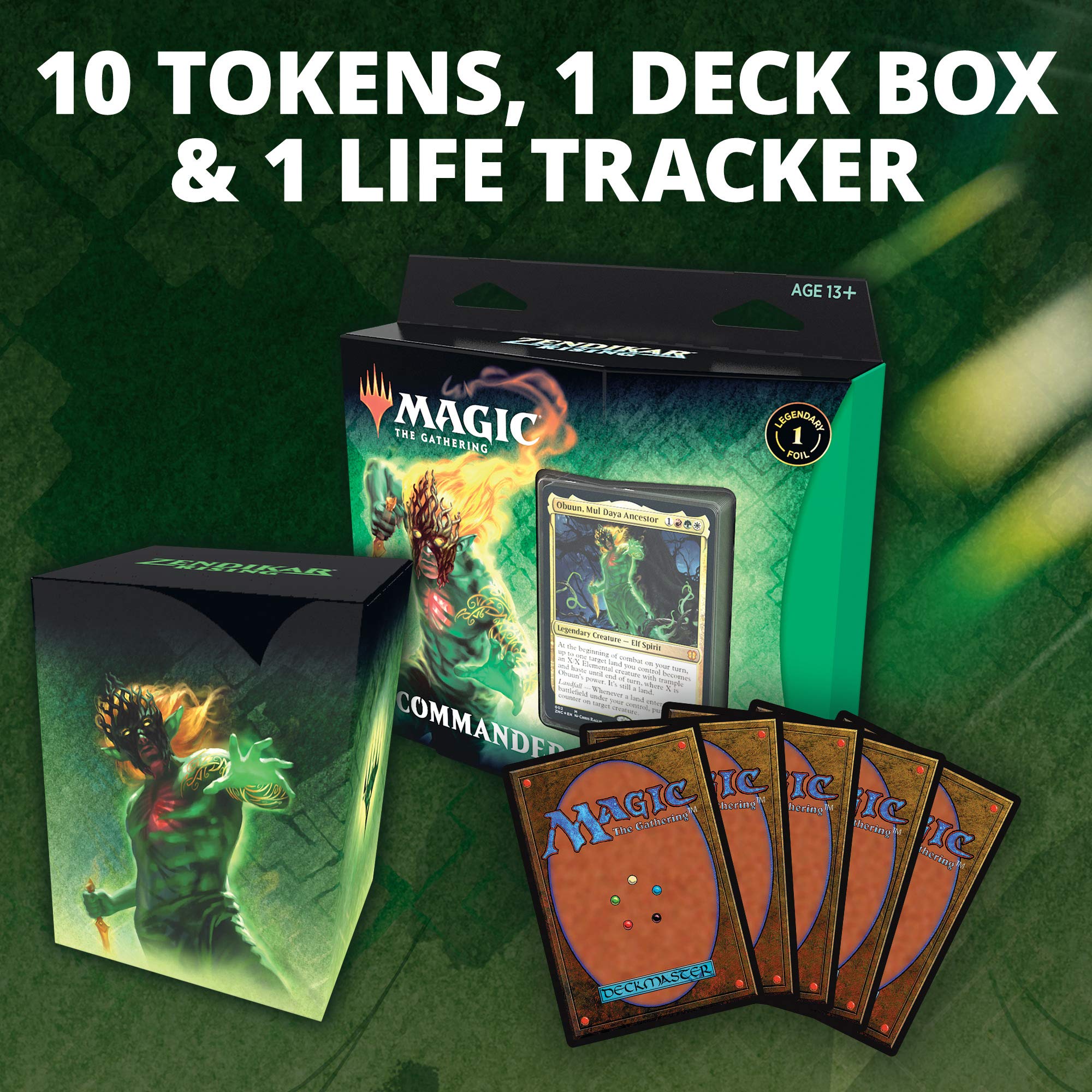 Magic: The Gathering Zendikar Rising Commander Deck – Land's Wrath | 100 Card Ready-to-Play Deck | 1 Foil Commander | Red-Green-White - Image 4