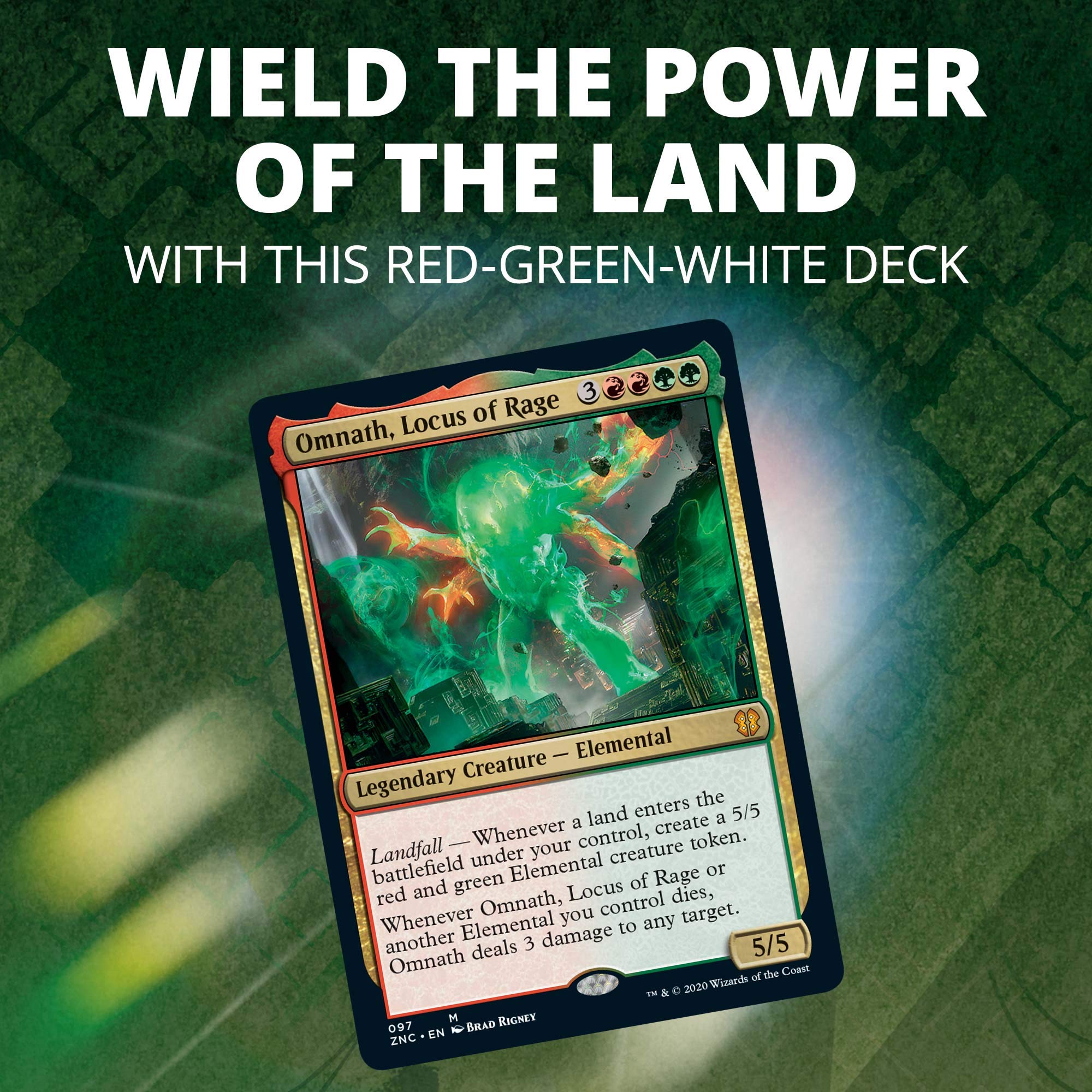 Magic: The Gathering Zendikar Rising Commander Deck – Land's Wrath | 100 Card Ready-to-Play Deck | 1 Foil Commander | Red-Green-White - Image 6