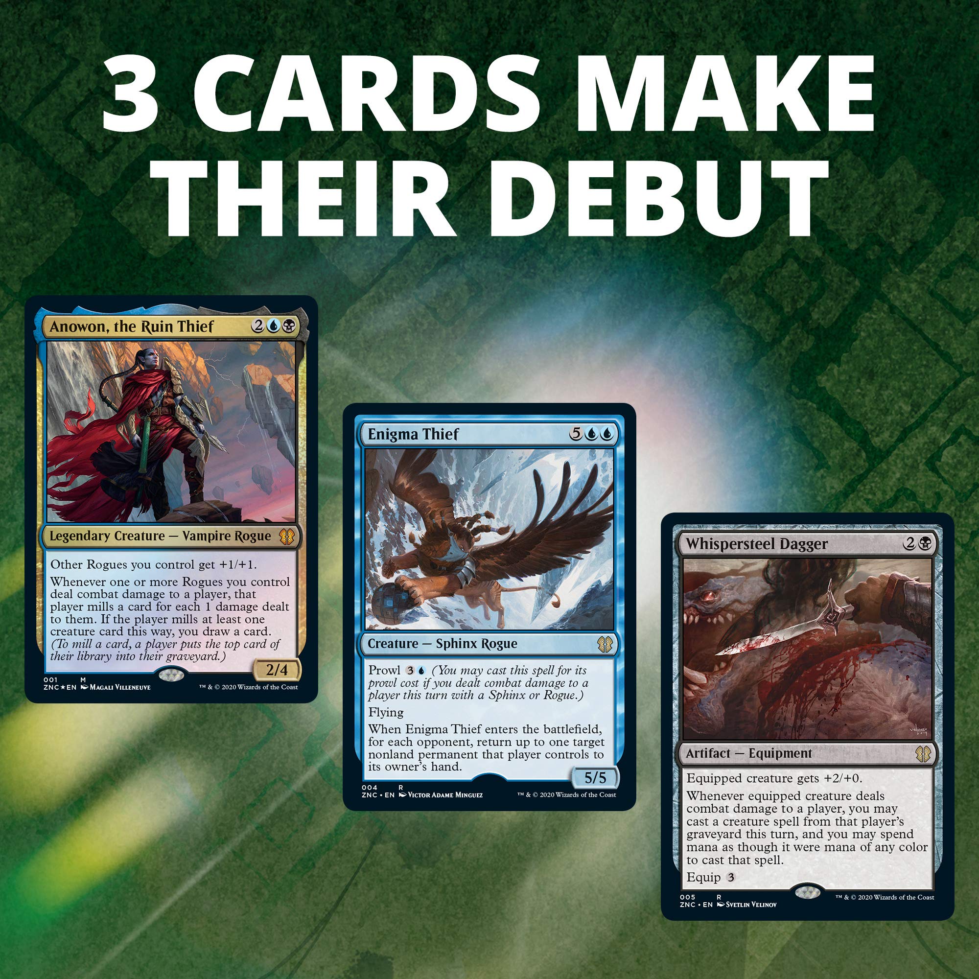 Magic: The Gathering Zendikar Rising Commander Deck – Sneak Attack | 100 Card Ready-to-Play Deck | 1 Foil Commander | Blue-Black - Image 7