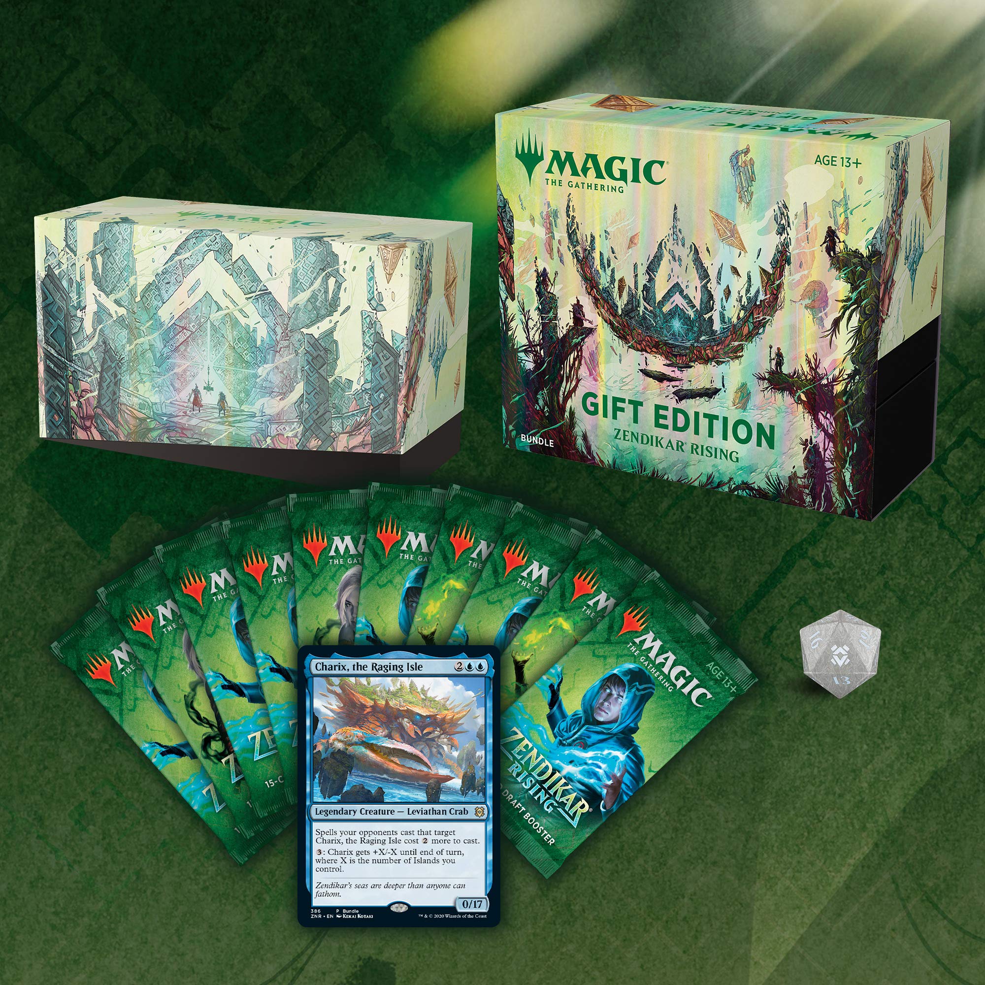 Magic: The Gathering Zendikar Rising Gift Bundle | 10 Draft Booster Packs | 1 Collector Booster | Accessories - Image 6